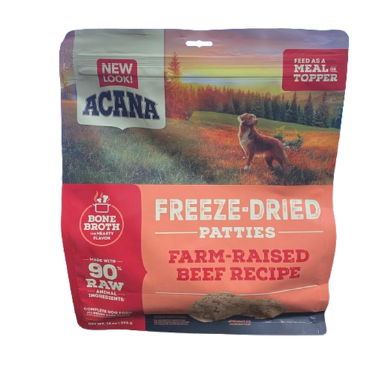 Acana Dog Food Freeze-Dried Patties Farm-Raised Beef Recipe