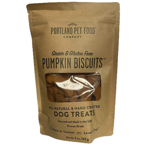 Portland Pet Food Grain And Gluten Free Pumpkin Biscuits 5 Oz