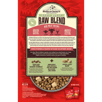 Stella And Chewys Kibble Raw Blend Grain Free Redmeat Smallbreed Recipe Dog 3.5 Lb