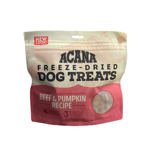 Acana Beef and Pumpkin Dog Treats 3.25 Oz